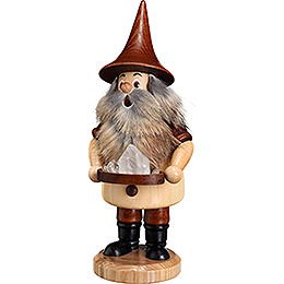 Smoker - Mountain Gnome with Quartz - 18 cm / 9.1 inch