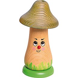 Smoker - Mushroom with Green Hat - 12 cm / 4.7 inch