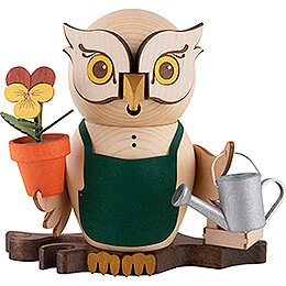 Smoker  -  Owl Gardener  -  15cm / 5.9 inch