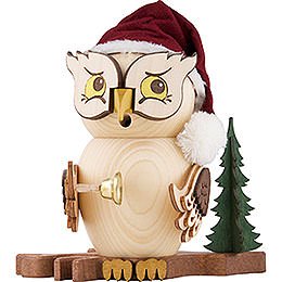 Smoker  -  Owl Santa Claus  -  15cm / 5.9 inch