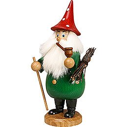 Smoker - Rooty-Dwarf Green - Hat Red - 19 cm / 7 inch