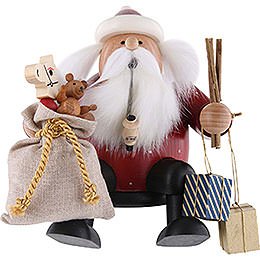 Smoker  -  Santa Claus  -  Shelf Sitter  -  16cm / 6 inch