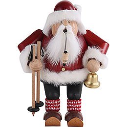 Smoker  -  Santa with Ski  -  20cm / 7.9 inch