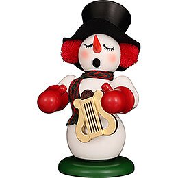 Smoker - Snowman with Lyre - 23,5 cm / 9.3 inch