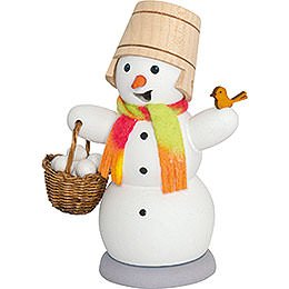 Smoker - Snowman with Snow Ball Bucket - 13 cm / 5.1 inch