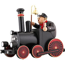 Smoker  -  Train Driver with Locomotive  -  29,5x21,5x13cm/11.6x8.5x5.1 inch