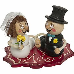 Smoker - Worm Bridal Couple Rudi and Rosi - 14 cm / 5.5 inch