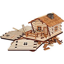Smoking Hut  -  "Cabin"  -  Handicraft Set  -  9cm / 3.5 inch