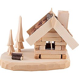 Smoking Hut  -  Forester's House  -  10cm / 3.9 inch
