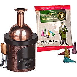 Smoking Stove - Brewing Kettle Brown Hammertone - 13 cm / 5.1 inch