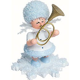 Snowflake with Alto Horn - 5 cm / 2 inch