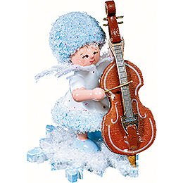 Snowflake with Double Bass  -  5cm / 2 inch