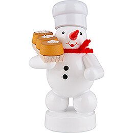 Snowman Baker with Cake - 8 cm / 3.1 inch