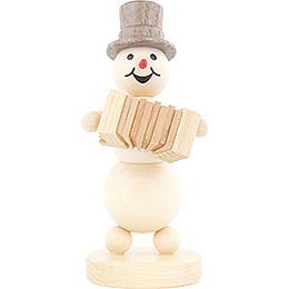 Snowman Musician Accordion - 12 cm / 4.7 inch