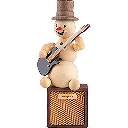 Snowman Musician E-Guitar - 13 cm / 5.1 inch