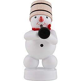 Snowman-Musician with Clarinet - 8 cm / 3 inch
