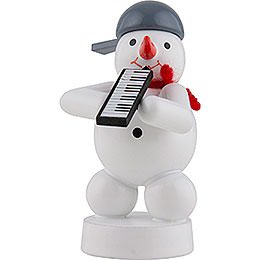 Snowman Musician with Melodica - 8 cm / 3 inch