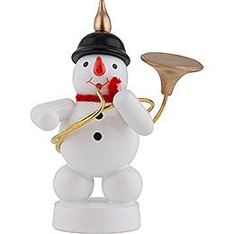 Snowman Musician with Sousaphone  -  8cm / 3 inch