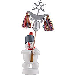 Snowman with Bell Tree  -  13cm / 5 inch