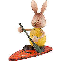 Snubby Bunny on Stand up Board - 12 cm / 4.7 inch