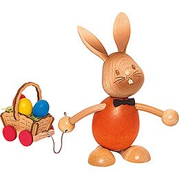 Snubby Bunny with Egg Cart  -  12cm / 4.7 inch