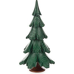 Solid Wood Tree - Green - 12,5 cm / 4.9 inch
