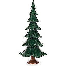 Solid Wood Tree - Green - 19 cm / 7.5 inch