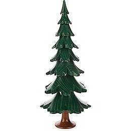 Solid Wood Tree - Green - 24,5 cm / 9.6 inch