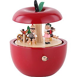Spieldose Apfel Kinderkonzert  -  14cm