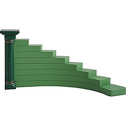 Stairs for Flower Children, Right - Green - 16 cm / 6.3 inch