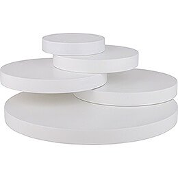 Steps with Five Disks, White - 10,5 cm / 4.1nch