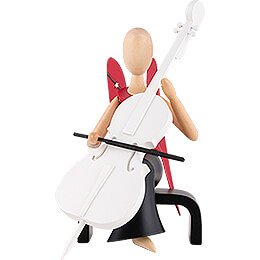 Sternkopf Angel with Cello Sitting - 15,5 cm / 6.1 inch