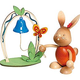 Stupsi Bunny with Bell  -  12cm / 4.7 inch