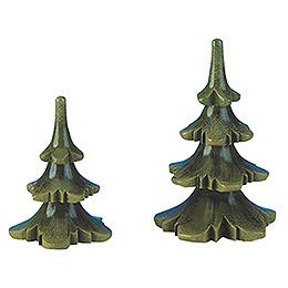 Summer Tree Set of Two - 6 & 8 cm / 2 & 3 inch