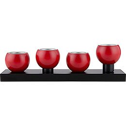 Table Chandelier - Anthracite/Rubyred - 9 cm / 3.5 inch