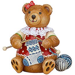 Teddy mini  -  Knitting Dolly  -  7cm / 2.8 inch