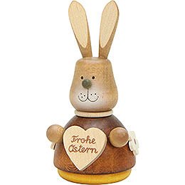 Teeter Bunny with Heart Natural  -  9,8cm / 3.9 inch