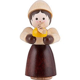 Thiel-Figur Mädchen mit Bratwurst - natur - 4 cm
