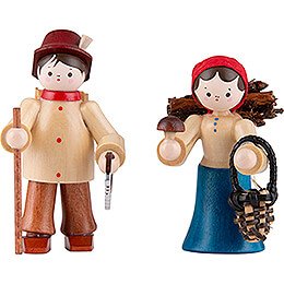Thiel Figurines - Forest People - 2 pieces - coloured - 6 cm / 2.4 inch
