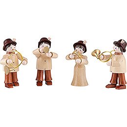 Thiel Figurines - Hunters' Quartet - 4 pieces - natural - 6 cm / 2.4 inch