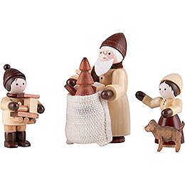 Thiel Figurines  -  The Giving  -  natural  -  Set of Four  -  6,5cm / 2.6 inch