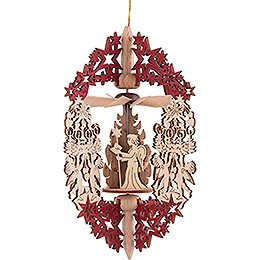 Tree Ornament - Angel Choir - Angel with Wreath - 14,5 cm / 5.7 inch