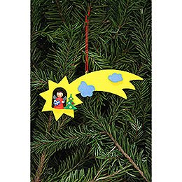 Tree Ornament - Angel in Shooting Star - 12,9x5,2 cm /5.1x2 inch