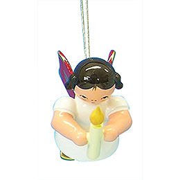 Tree Ornament - Angel with Torch - Red Wings - Floating - 6 cm / 2,3 inch