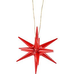 Tree Ornament - Christmas Star Red - 7 cm / 2.8 inch