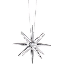 Tree Ornament - Christmas Star Silver - 7 cm / 2.8 inch