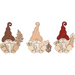 Tree Ornament  -  Dwarves  -  Set of 6  -  7cm / 2.8 inch