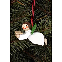 Tree Ornament - Floating Angel with Book - 4,4x2,6 cm / 1.7x1.0 inch
