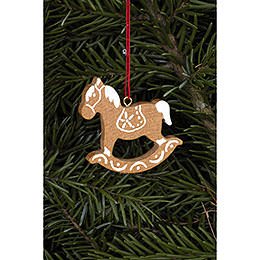 Tree Ornament  -  Ginger Bread Horse Small Brown  -  4,7x4,8cm / 1.9x1.9 inch
