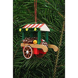 Tree Ornament - Market Cart with Ginger Bread - 7,5 cm / 3 inch